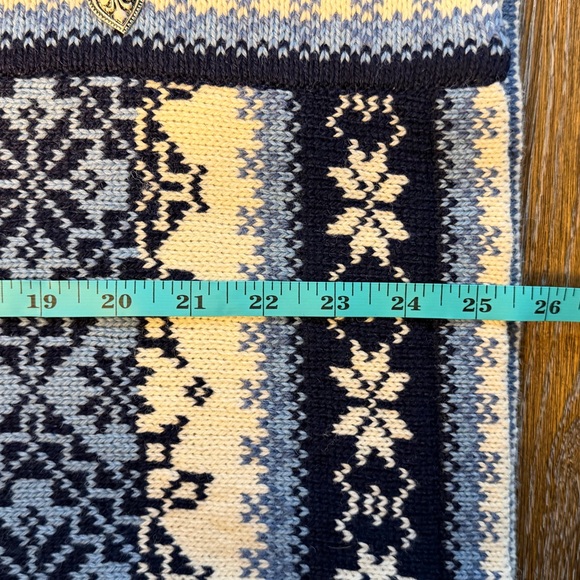 NWT Natural Style Wool Beautiful Winter Blue Cardigan - Picture 10 of 10